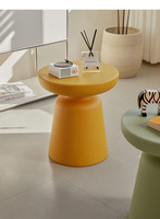 Table basse design nordique en plastique, plusieurs couleurs, table d'appoint créative, meubles de salon