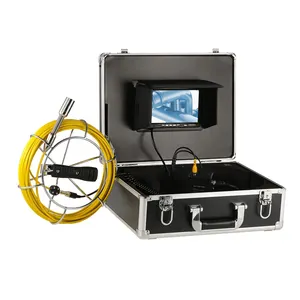 7 "LCD 23mm 하수구 및 배수관 라인 비디오 검사 카메라 CCTV 방수 내시경 (12 개 포함) 백색 LED 조명