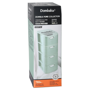 กล่องเก็บของแบบประหยัดพื้นที่ 4C สลิม (30x40x80 ซม.) DOMUS HOME COLLECTION สีเขียวชา 90702 - Product Image 2