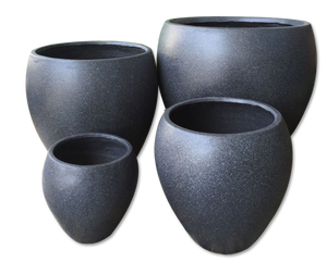 Pot de fleurs rond résistant au gel, surface <span class=keywords><strong>en</strong></span> <span class=keywords><strong>pierre</strong></span> lisse, pour la décoration du jardin - Product Image 2