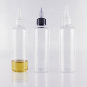 Wholesale 150ml Blue Amber Clear PET Plastic Applicator Dropper <b>Bottles</b> for Hair Oil With Twist Off Cap Supplier - Product Image 4