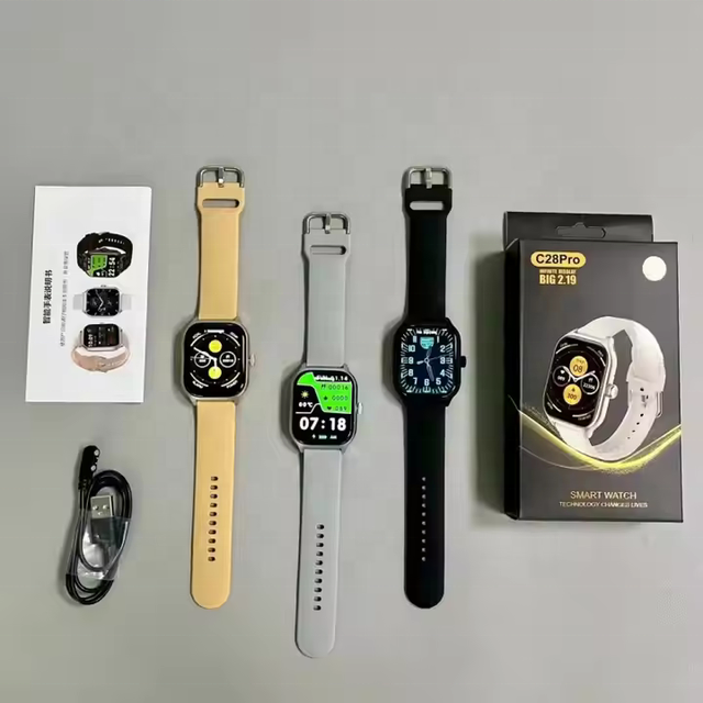 Hot Sale C28PRO Smart Watch Health Monitoring Reloj Inteligente Play Games Message Push Smart Reminder C20Pro C26pro Smartwatch
