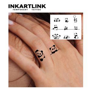 Tatuaje Temporal de Panda Personalizado, Adhesivo de Tatuaje Herbal, Resistente al Agua, Larga Duración (15 Días), Arte Corporal Semipermanente para Muñeca, Brazo, Mujeres y Niños - Product Image 2