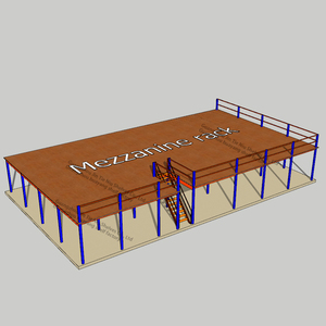 Structure en acier en forme de I, plateforme d'entrepôt, étagère de stockage, étagère pour rouleaux de tapis, kits de <span class=keywords><strong>mezzanine</strong></span> pour rayonnage, élévateur de rayonnage - Product Image 1