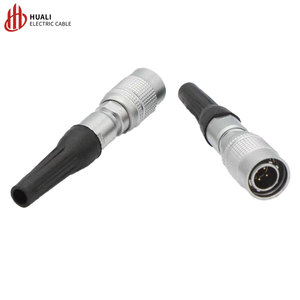 YC8 3-7 Pin Male/Female <strong>Socket</strong> <strong>8MM</strong> Quick Push Pull Plug Connector Gold Plating Brass Chrome Plated Housing for Automotive - Product Image 4