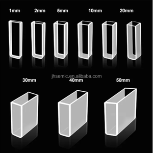 Kuvet Kuarsa UV Fluoresen Transparansi Tinggi yang Disesuaikan Digunakan untuk Sel Mikrokuarsa dalam Spektrofotometer Laboratorium - Product Image 5
