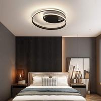 Luminaire de plafond LED moderne rond en aluminium minimaliste contemporain pour salon, chambre et cuisine