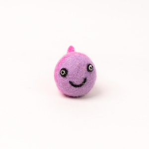 Ensemble de jouets pour chat en <span class=keywords><strong>feutre</strong></span> de laine naturelle fait main, balle de jeu pour chat en laine biologique résistante aux morsures, jouet à mâcher pour animaux de compagnie pour toutes les races de chatons - Product Image 3