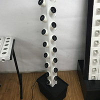 Systèmes de culture hydroponique pour la maison, tour de jardinage verticale moderne suspendue avec lumière LED pour légumes-feuilles