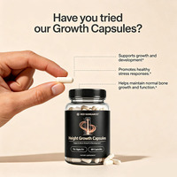 Capsule de croissance en taille OEM, soutien des articulations osseuses pour la croissance osseuse, bien-être général du corps, supplément de vitamines et de calcium