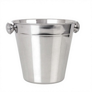 High Quality Sustainable Modern Stainless Steel Ice <b>Bucket</b> <b>Lid</b> Tongs Floral Pattern Durable 10L Capacity Home Bar Party Use - Product Image 1