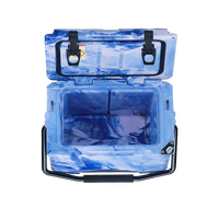 Glacière rotomoulée moderne en LLDPE de 18 litres avec coque rigide et isolation à congélation profonde pour aliments et canettes