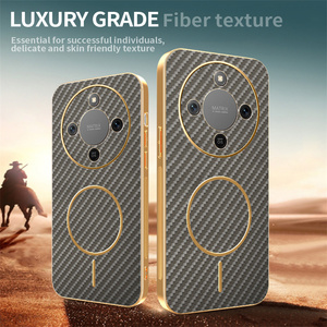 Funda Magnética para Teléfono de Fibra de Carbono Galvanizada para <span class=keywords><strong>Honor</strong></span> Magic8 Pro X5c X9d X7d X70 X6c X8c, Cubierta de Protección de Lente - Product Image 1
