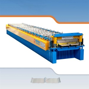 Máy làm mái ngói tự động có mục đích đặc biệt cao độ cao với cắt thủy lực và men màu - Product Image 1