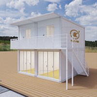 Maison conteneur préfabriquée combinée 40 pieds High Cube, grande, durable, à montage rapide, avec chambre et salon, Colombie-Belgique, à prix bas
