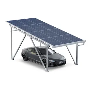 Soloport thương hiệu spg5 cổng xe thiết kế thông minh xe điện Trạm Sạc carport với mái năng lượng mặt trời