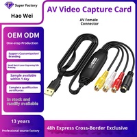 Tarjeta de Captura de Video USB de Alta Calidad 1080p, Captura de Señal AV sin Controladores para Android y Windows 11