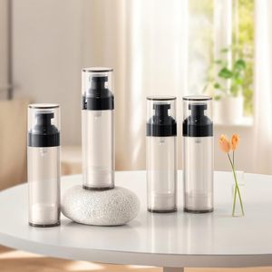 Envase para Cuidado de la Piel, Botella de Plástico Transparente de 60 ml para Loción Corporal con Tapa AS - Product Image 4