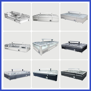 Congelador Horizontal para Supermercado, Refrigerador con Puerta de Vidrio, Congelador Combinado Tipo Isla para Almacenamiento de Alimentos - Product Image 5