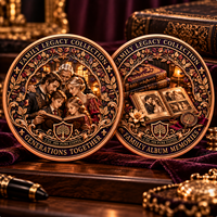 Pièce commémorative personnalisée en cuivre pur .999 de 5 oz, artisanat métallique en relief 3D, héritage familial, souvenir générationnel, cadeau