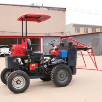 Nouvelle moissonneuse de canne à sucre à tige entière / Mini moissonneuse de canne / Machine à récolter la canne à sucre avec coupeur supérieur
