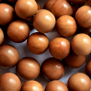 Sandalwood Santalum Album Loose Beads <b>Rosary</b> From South India for Meditation Prayer Chanting with Long-Lasting Sweet Woody Aroma - Product Image 1
