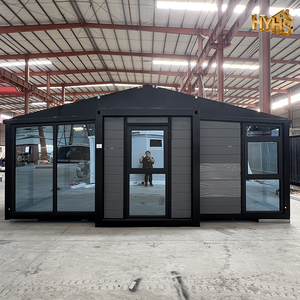 Casa Contenedor Expandible Prefabricada Impermeable y Transpirable de 40 y 20 Pies, 5 Dormitorios, Diseño Moderno, Sala de Estar Ecológica con Entrada - Product Image 3