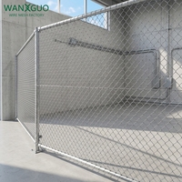 Clôture en grillage métallique WANGUO de 6 pieds, en acier galvanisé, revêtement PVC, écologique, facile à assembler, pour la sécurité