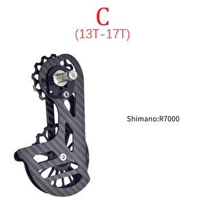 Dérailleur arrière en céramique pour vélo, poulie de guidage, en fibre de carbone, pour <span class=keywords><strong>shimano</strong></span> 6800 R8000 <span class=keywords><strong>R7000</strong></span>, 17T - Product Image 5