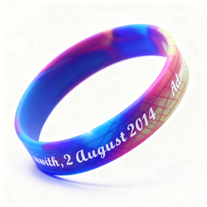 新しいカスタムロゴプリントシリコンブレスレット、パーソナライズされたリストバンド、薄いゴム製シリコンリストバンド（カスタムロゴ付き） - Product Image 2