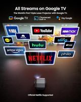 [UE en stock] JMGO N1S Version ultra globale projecteur Google TV 2800 ISO Lumens 4K UHD projecteur Laser DLP Home cinéma intelligent
