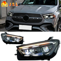 Accessoires automobiles JSL, ensemble de phares pour Mercedes Benz GLE W167 2020-2024, lentilles LED modifiées, feux de jour