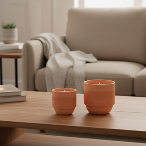 Vases à bougies <span class=keywords><strong>en</strong></span> <span class=keywords><strong>terre</strong></span> <span class=keywords><strong>cuite</strong></span> pour la décoration moderne de la maison, pots à bougies décoratifs <span class=keywords><strong>en</strong></span> céramique personnalisés pour Noël à prix abordable - Product Image 1