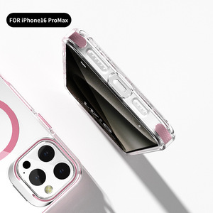 TPE coloré bord caméra support étui pour iphone 16 15 14 13 12 modèles en alliage de <span class=keywords><strong>zinc</strong></span> cadre béquille couverture de téléphone - Product Image 5
