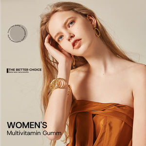 Caramelos de goma multivitamínicos masticables OEM para mujeres Vitaminas D C E Biotina Ácido fólico Apoya la piel saludable y los huesos fuertes - Product Image 2