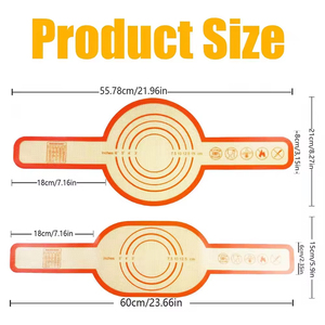 Factory OEM Non-Stick Reusable <b>Baking</b> Supplies <b>Silicone</b> <b>Baking</b> Mat <b>Silicone</b> Bread Sling with Long Handles for Dutch Oven - Product Image 2