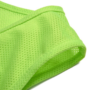 Ensemble de gilet d'entraînement de football réversible sans manches de haute qualité coupe automatisée pratique sportive Football maille bavoirs haut short haut - Product Image 6