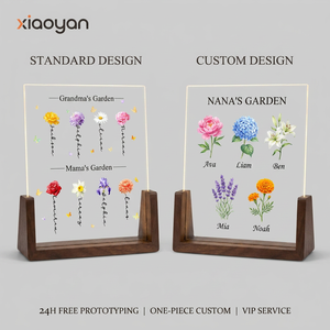 Plaque lumineuse en acrylique personnalisée Feng Shui Jardin de Grand-Mère, impression UV |   Cadeau personnalisé pour <span class=keywords><strong>la</strong></span> fête des mères 2026 |   Décoration florale de nuit - Product Image 6