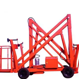 12 meter mobiler tragbarer aluminium-boom-lift knickgelenkter boom-lift luftarbeitsplattform manlift bom-lift