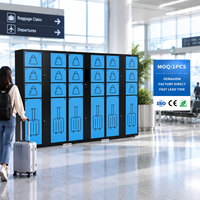 Casier de sécurité électronique numérique intelligent pour bagages, avec paiement par carte de crédit, pour aéroports et gares, avec connexion Wi-Fi