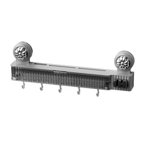 Wall Mounted <b>Knife</b> Rack Stainless Steel Rectangle Multifunction Kitchen Storage With <b>Sharpener</b> And Chopstick Holder - Product Image 1