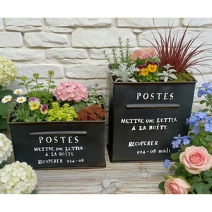 Boîte aux lettres murale rétro en <span class=keywords><strong>fonte</strong></span> étanche, pot de fleurs mural en fer forgé, bassin mural adapté aux balcons de gîtes - Product Image 3