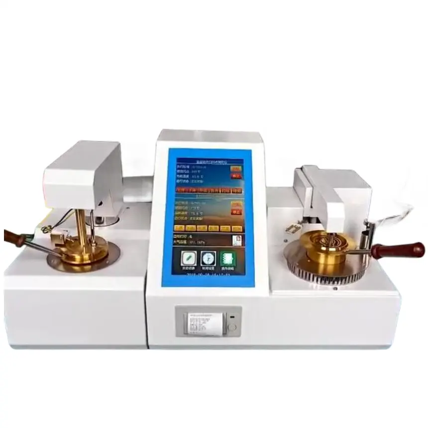 2024 ASTM D93 tiêu chuẩn hoàn toàn tự động Flash Point Bộ máy Cleveland mở cup Tester