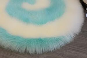 Tapis de sol moderne et simple, style luxe, couleur unie, en peluche moelleuse, pour chambre d'enfant, décoration de chevet, modèle tendance - Product Image 4