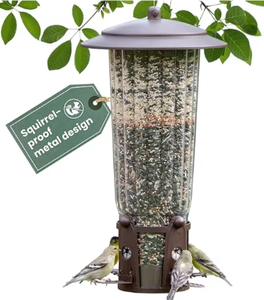 Tempat Makan Burung Luar Ruangan Anti Tupai, Dapat Disesuaikan Secara Grosir, Tempat Makan Burung Liar, Tempat Bertengger di Taman, Untuk Burung Kardinal, Finch, Blue Jay - Product Image 2