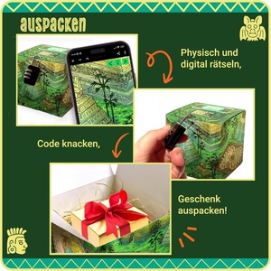 Scatola Puzzle <span class=keywords><strong>Escape</strong></span> <span class=keywords><strong>Room</strong></span> Stile Avventura nel Tempio, Cubo in Cartone, Idea Regalo Creativa, Confezione per Caccia al Tesoro, Scatola per Compleanno - Product Image 2
