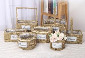 Gran oferta, colgantes de forma redonda para cestas de flores decoración del hogar, cesto de regalo, cesta de regalo