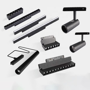 Hệ thống đèn ray từ tính <span class=keywords><strong>LED</strong></span> COB 48V âm trần, đèn thanh nhôm 20mm cho phòng khách, <span class=keywords><strong>3W</strong></span> 5W 7W, ray nam châm - Product Image 1