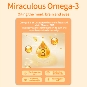 Fornitura di fabbrica Omega 3 Deep Sea olio di pesce integratore per mente cervello e occhi salute - Product Image 6