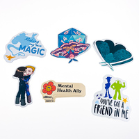 Pegatinas de Vinilo Personalizadas a Todo Color, Adhesivas, Resistentes al Agua, con Laminado Brillante y Logotipo Troquelado
